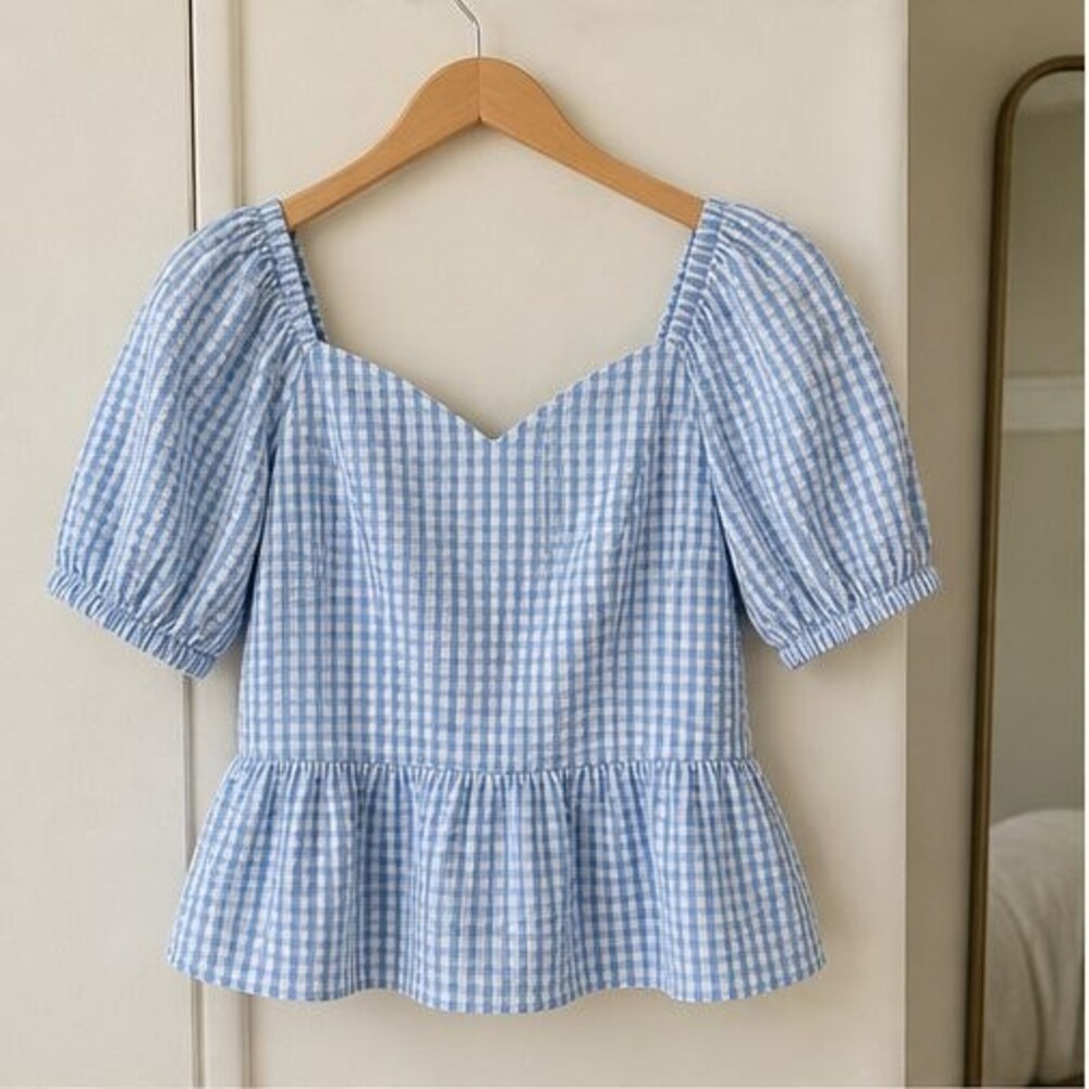 Cream Lace Trim Top